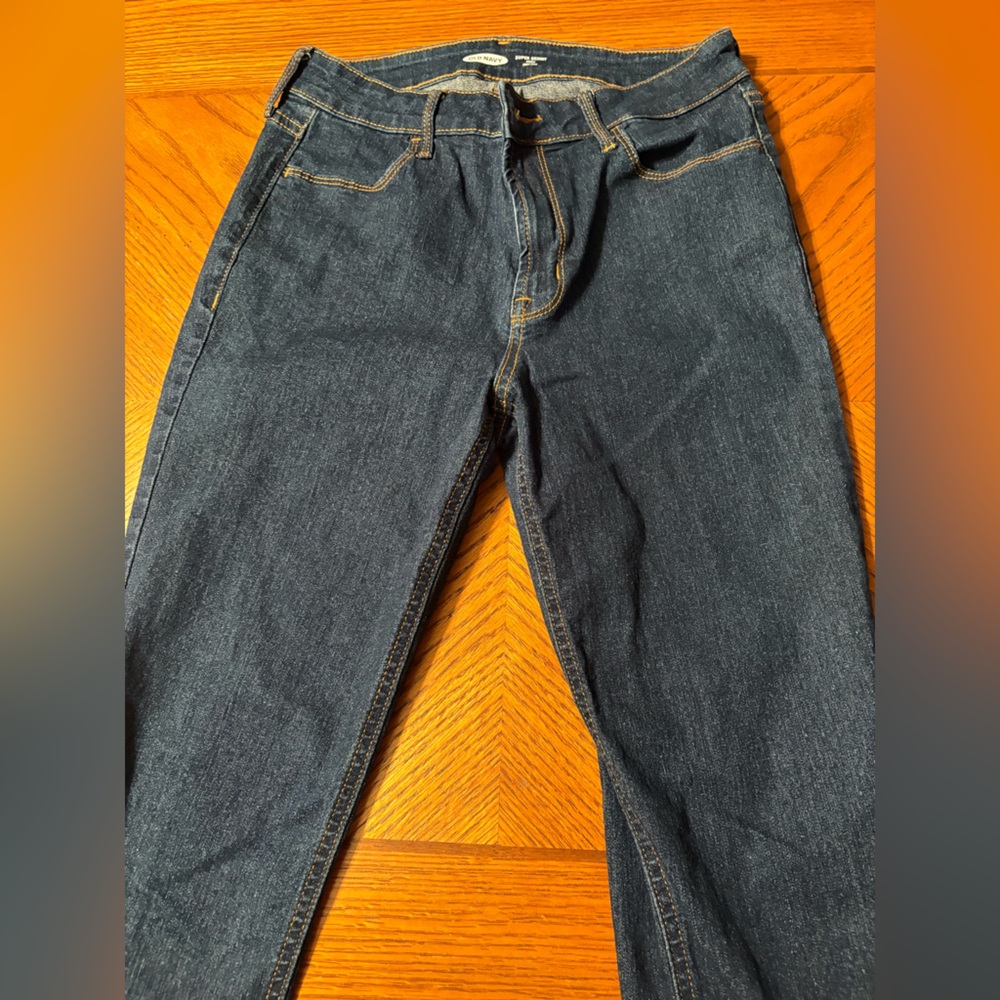 Womens Old Navy Dark Skinny Jeans size 6 Long - Picture 9 of 10